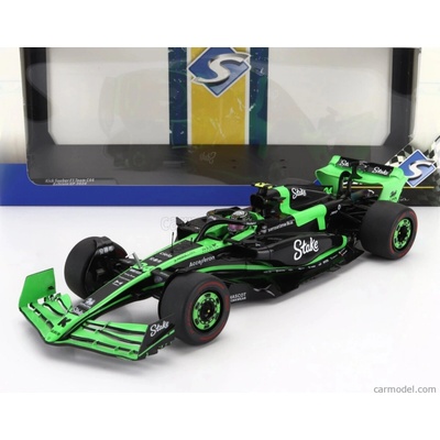 Solido Sauber F1 C44 Team Stake Kick N 24 Bahrain Gp 2024 Zhou Guanyu Zelená Černá 1:18