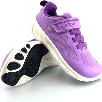 Geox Barefoot tenisky J Foot-run Violet Purple