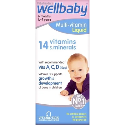 Vitabiotics Wellbaby Multi-vitamin Liquid, 150 ml, Vitabiotics