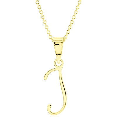 Gemmax Zlatý řetízek s písmenem „J“ GUSYN-42491-36261