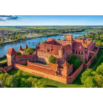 Castorland - Puzzle View of The Malbork Castle, Poland - 500 piese