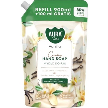 Aura tekuté mydlo vanilka náhradná náplň 1000 ml