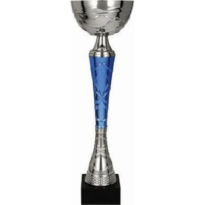 Kovový pohár Stříbrno-modrý 46,5 cm 16 cm