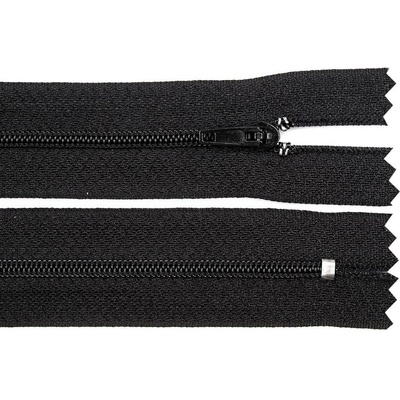 Pro Háčkování Spirálový zip pinlock No 3 délka 30 cm černý