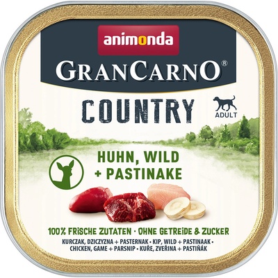 Animonda GranCarno Country Adult Dog kura divina a paštrňák 22 x 150 g
