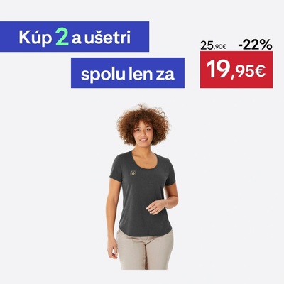 QUECHUA Dámske turistické tričko NH500 sivé