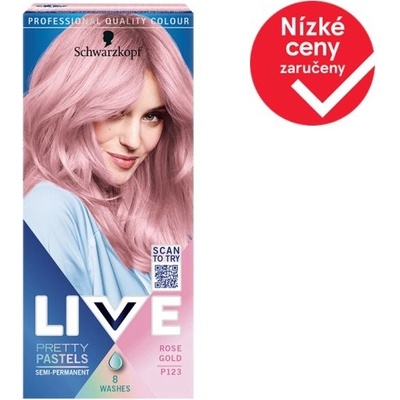 Schwarzkopf Live Ultra Brights barva na vlasy Rose Gold P123