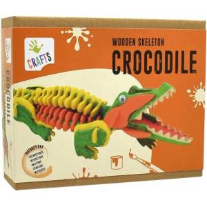 ANDREU Toys Творчески комплект Andreu Toys - Дървен 3D пъзел, Скелет на крокодил (1232055) - ozone