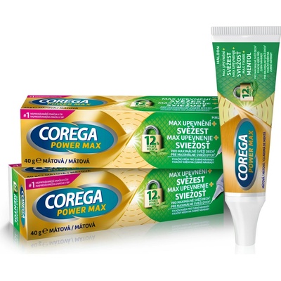 Corega Power Max Upevnění+Svěžest fixač.krém 40 g