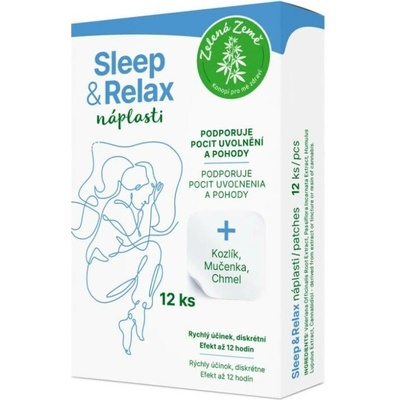 Sleep & Relax náplasti – CBD, kozlík, mučenka a chmel, 12 ks