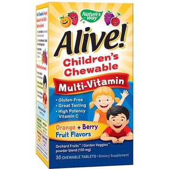 Nature's Way Alive! Children's Chewable Multi-Vitamin Tablets [30 Дъвчащи таблетки]