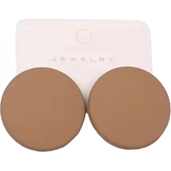 HARAHU Обеци li-30497 - Кафяви kp30497 (li-30497)