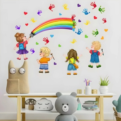 HARAHU Samolepka na stenu Tapeta Kids 62x80 cm