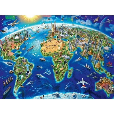 Ravensburger Mapa světových památek 300 dílků