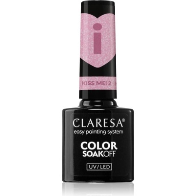 Claresa SoakOff Uv Led Color Kiss Me gélový lak na nechty odtieň 2 5 g