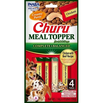 Churu Dog Meal Topper Chicken with Beef Recipe 4 x 14 g