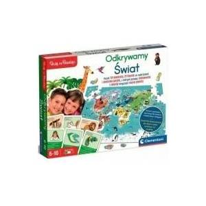 Clementoni Educational Game Puzzle & Quizzes: Animals Discover the World Play and Learn Polish Language Clementoni 50779