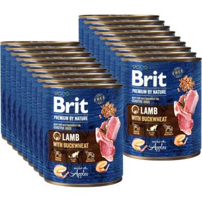 Brit Premium by Nature Агнешко с елда 18x800г