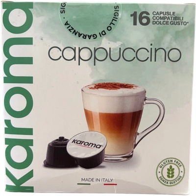 Karoma Cappuccino kapsuly kompatibilné so systémom Dolce Gusto 16 ks