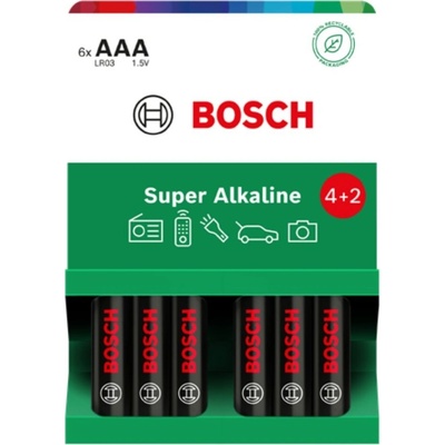 Bosch Super Alkaline AAA 6 ks LR03SA6B/00