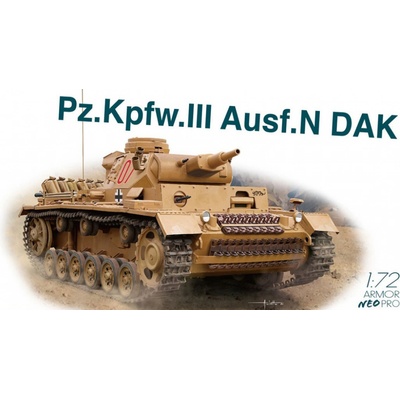 NEO Dragon Pz.Kpfw.III Ausf.N DAK w/ Track 1:72