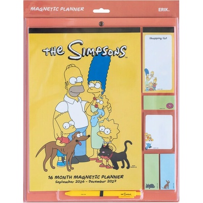 Magnetický plánovač The Simpsons 2026/27 30x35cm