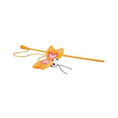 ROGZ catnip butterfly stick orange- играчка за котка