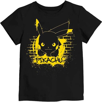 Game Freak dětské tričko Pokémon Pikachu bavlna černé