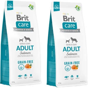 Brit CARE Без зърнени култури за възрастни котки със сьомга 2x12кг