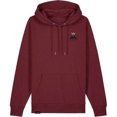 PEATY'S PUBWEAR MIKINA S KAPUCÍ SUMMIT BURGUNDY PPW-25-HDY-SMT-BRG