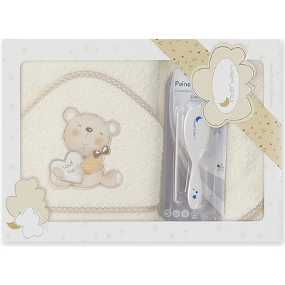 INTERBABY Osuška froté MACKO LOVE KRÉMOVÁ