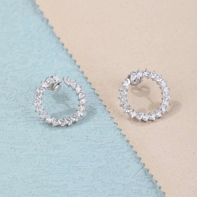 Jan Kos jewellery stříbrné náušnice MHT-2718/SW00