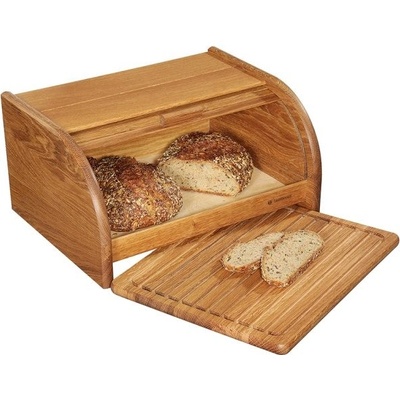 Chlebník COUNTRY s deskou 40x30x20 cm dub - Zassenhaus