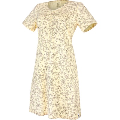 Little Angel noční košile TISK KR tenká Outlast sv.žlutá kytičky