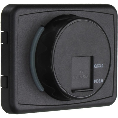 STU 34661D.2 USB QC3.0 + USB-C PD3.0 zásuvka 12/24V, montáž na povrch