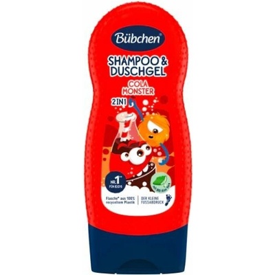 Bübchen Kids 2v1 Šampón a sprchový gél 230 ml Cola Monster