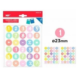 MP Main Paper Dial & Math Character Stickers 23mm 2 MP Sheets