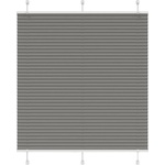 vidaXL Плисирана щора Антрацит 120x150 cm Ширина на плата 119, 4 cm (4015096)