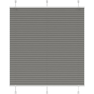 vidaXL Плисирана щора Антрацит 120x150 cm Ширина на плата 119, 4 cm (4015096)