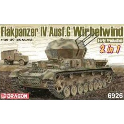 Dragon Flakpanzer IV Ausf.G Wirbelwind Early Production 2 in 1 Model Kit tank 6926 1:35