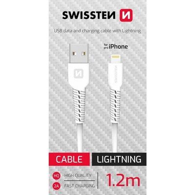 Swissten 71506030BOX USB / Lightning, bílý