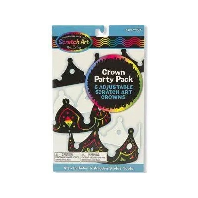 Melissa & Doug Креативен комплект Скреч арт - Направи си корона - 15914 - Melissa and Doug, 000772159142