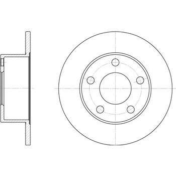 Brzdový kotúč REMSA 6123.00
