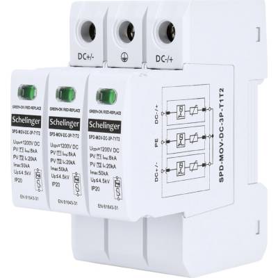 Omezovač přepětí Bemko 3P 1200 V IP20