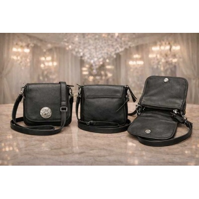 Max Original Leather Dámska kožená kabelka MX-1020 blk