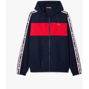 Lacoste Яке Lacoste Colour Block Logo Stripe Tennis Jacket - Navy