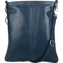 Vera Pelle Střední/velká kožená crossbody kabelka no. 5509 tmavěmodrá NEW