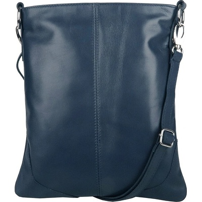 Vera Pelle Střední/velká kožená crossbody kabelka no. 5509 tmavěmodrá NEW