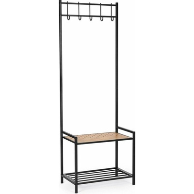 Yes Everyday Haldor předsíňová sestava přírodní/černá 64.5 cm, 180 cm, 37.5 cm