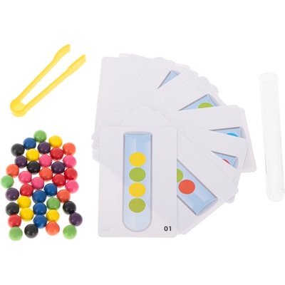 Montessori KIK Vzdelávacie puzzle farebné loptičky